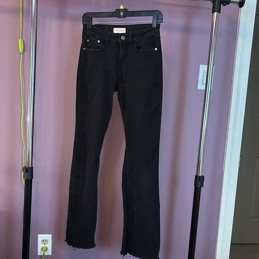 Red Bottom Women's Black Straight Leg Jeans